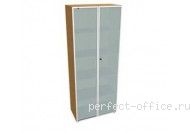 Шкаф высокий со стеклянными дверями IDEV86S - Мебель X4 / Икс4