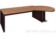 Письменный стол с фигурной правой приставкой 7016 - Кабинет Eko / Эко