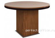 Круглый переговорный стол на деревянной опоре 7090 - Кабинет Eko / Эко