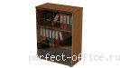 Шкаф для документов средний со стеклянными дверями ПФ969