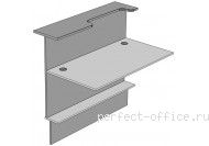 Модуль прямой с вырезом правый-120 ФР 804 - Стойка-ресепшн Формула
