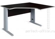 Стол угловой правый (металл)140x120 SWF274164 - Мебель Swift / Свифт