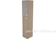 Шкаф узкий со стеклом Л.СУ-1.7Л/Пр - Мебель Style / Стайл