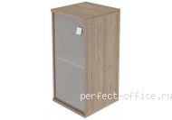 Шкаф узкий низкий со стеклом Л.СУ-3.2 Л/Пр - Мебель Style / Стайл