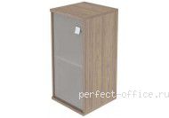 Шкаф узкий низкий со стеклом Л.СУ-3.2 Л/Пр - Мебель Style / Стайл