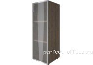 Шкаф средний узкий со стеклом в раме Лев./Прав. LT-SU 2.4R (L/R) - Кабинет Yalta / Ялта