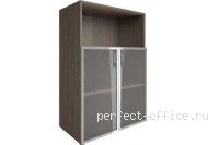 Шкаф средний со стеклом в раме и нишей LT-ST 2.2R - Кабинет Yalta / Ялта