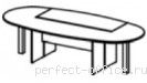 Стол для переговоров овальный 280 PRC 100/1