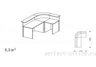 Комплект Ergo 31 - Стойка-ресепшн Ergo / Эрго