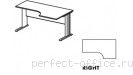 Стол на L-образном металлическом каркасе правый EM123-R