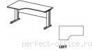 Стол на L-образном металлическом каркасе левый ER05 1311-L