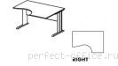 Стол на L-образном металлическом каркасе правый EM125-R