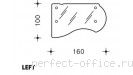 Стеклянная столешница для L-образного каркаса 345017