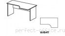Стол на панельном каркасе правый СТ3-16R