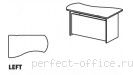Асимметричный стол на панельном каркасе BR04 0210