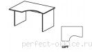 Стол на панельном каркасе левый СТ4-16L