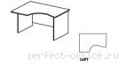Стол на панельном каркасе левый СТ4-16Lиу