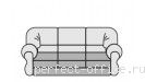 Диван трехместный искусственная кожа серии D 3-SS 2