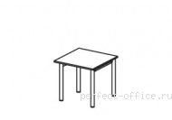 Стол на H-образном металлическом каркасе ER02 0903 - Мебель Ergo / Эрго