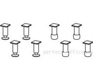 Комплект цокольных опор П342 820 - Мебель Ergo / Эрго