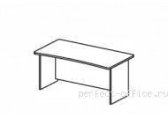 Прямоугольный стол на панельном каркасе BR02 0211 - Мебель Berlin / Берлин