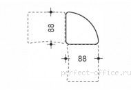 Столешница соединительного элемента для прямоугольных столов 850 340385 - Мебель Berlin / Берлин