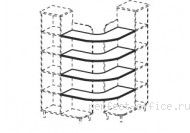 Комплект полок 342095 - Мебель Berlin / Берлин