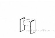 Комплект ног для панельного каркаса для столешниц 650 мм 340904 - Мебель Berlin / Берлин
