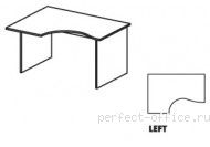 Стол на панельном каркасе левый СТ4-16L - Мебель Ergo / Эрго