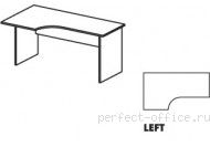 Стол на панельном каркасе левый СТ3-16L - Мебель Ergo / Эрго