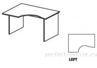 Стол на панельном каркасе левый СТ4-14L - Мебель Ergo / Эрго