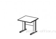 Стол на L-образном металлическом каркасе ER02 1303 - Мебель Ergo / Эрго