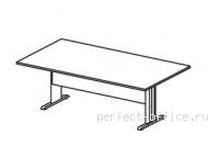 Конференц-стол на Т-образном металлическом каркасе EM131 - Мебель Ergo / Эрго