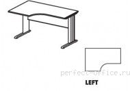 Стол на L-образном металлическом каркасе левый EM121-L - Мебель Ergo / Эрго