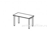 Стол на H-образном металлическом каркасе ER01 0907 - Мебель Ergo / Эрго