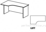 Стол на панельном каркасе левый СТ3-16Lиу - Мебель Ergo / Эрго