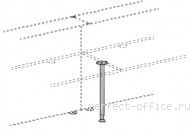 Опора прямая AC0020H - Стойка-ресепшн Abako / Абако