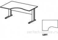 Стол на L-образном металлическом каркасе левый ER06 1311-L - Мебель Ergo / Эрго