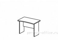 Прямоугольный стол на панельном каркасе BM 253 - Мебель Berlin / Берлин
