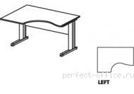 Стол на L-образном металлическом каркасе левый ER06 1309-L - Мебель Ergo / Эрго