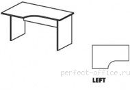Стол на панельном каркасе левый СТ3-14L - Мебель Ergo / Эрго