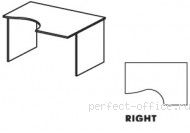 Стол на панельном каркасе правый СТ4-14R - Мебель Ergo / Эрго