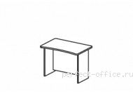 Прямоугольный стол на панельном каркасе BR01 0205 - Мебель Berlin / Берлин