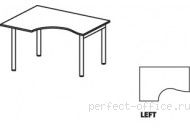 Стол на H-образном металлическом каркасе левый ER06 0910 - Мебель Ergo / Эрго