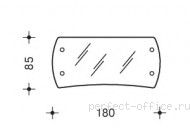 Стеклянная столешница для L-образного каркаса 345180 - Кабинет Berlin director / Берлин директор