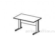 Стол на L-образном металлическом каркасе ER02 1308 - Мебель Ergo / Эрго