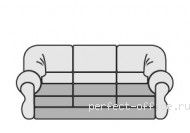 Диван трехместный натуральная кожа 3-SS 1 - Диваны и кресла Imperial / Империал