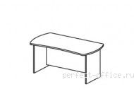 Симметричный стол на панельном каркасе BR03.0211 - Мебель Berlin / Берлин