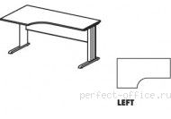 Стол на L-образном металлическом каркасе левый EM123-L - Мебель Ergo / Эрго