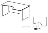 Стол на панельном каркасе правый СТ4-16Rиу - Мебель Ergo / Эрго